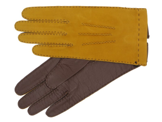 Dámské kožené rukavice NAPA 6/2-3365 koňak/hnědá