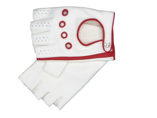 Pánské řidičské rukavice NAPA 2-1448 BP bílá/červená