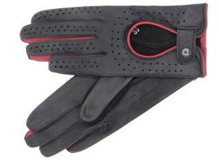 Dámské řidičské rukavice NAPA 2-3834 černá/bordo