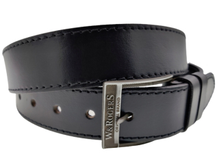 Opasek černý 1x prošívaný