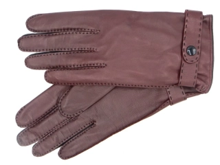 Dámské kožené rukavice NAPA 2-4383 BA vínová/černá