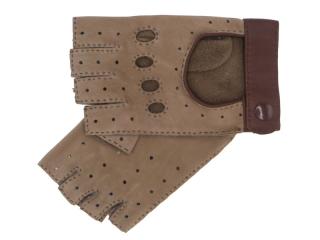 Pánské řidičské rukavice NAPA 6-1325 BP bílá káva/koňak