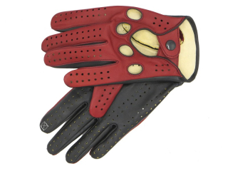 Pánské řidičské rukavice NAPA 2-1490 Div červená/černá