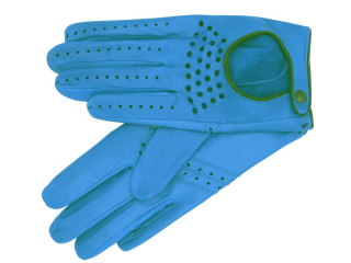 Dámské kožené rukavice NAPA 2-3450 modrá/černá