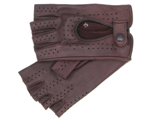 Pánské řidičské rukavice NAPA 2-1232 BP vínová/černá