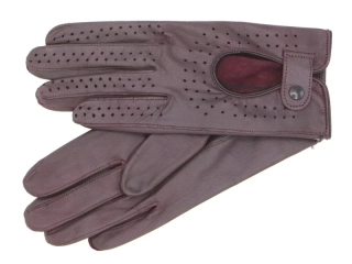 Dámské řidičské rukavice NAPA 2-3034 vínová/černá A