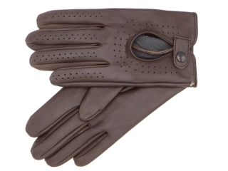 Pánské řidičské rukavice NAPA 2-1432 NanoAg vínová