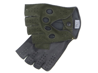 Pánské řidičské rukavice NAPA 6/2-1484 BP NanoAg zelená/černá