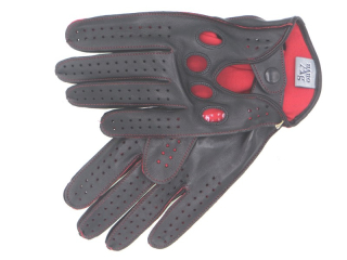 Pánské řidičské rukavice NAPA 2-1479 NanoAg černá/červená