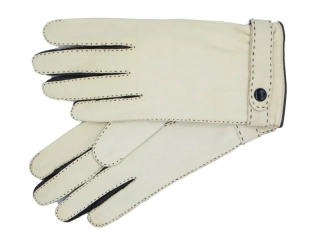 Dámské kožené rukavice NAPA 2-4383 ČH bříza/hnědá