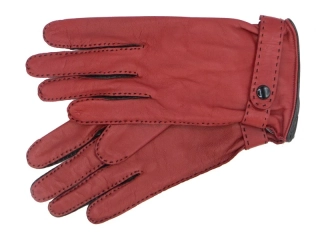 Dámské kožené rukavice NAPA 2-4383 UH červená/černá 