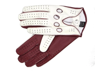 Pánské řidičské rukavice NAPA 2-1480 NanoAg bříza/bordo