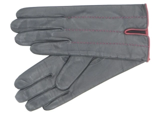 Dámské kožené rukavice NAPA 2-4370 UH černá/bordo