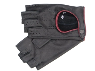 Dámské kožené rukavice NAPA 2-3452 BP černá/bordo