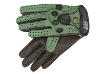 Pánské řidičské rukavice NAPA 2-1480 NanoAg zelená/hnědá