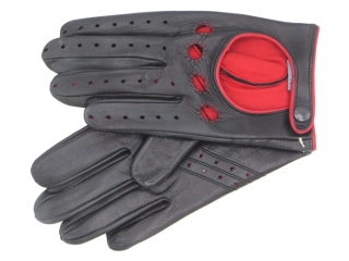 Pánské řidičské rukavice NAPA 2-1452 NanoAg černá/červená