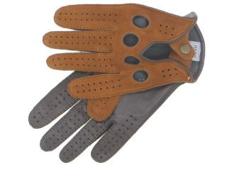 Pánské řidičské rukavice NAPA 6/2-1484 NanoAg koňak/hnědá