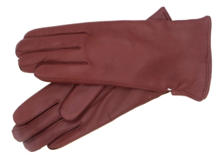 Dámské kožené rukavice NAPA 2-4013 KAS bordo