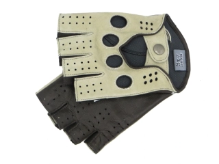 Pánské řidičské rukavice NAPA 6/2-1480 BP NanoAg bříza/hnědá