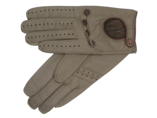 Dámské řidičské rukavice NAPA 2-3428 taupe/koňak