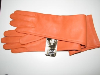 Dámské kožené rukavice NAPA 2-3301/10C oranžová