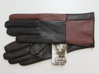Dámské kožené rukavice NAPA 2-4403 UH hnědá/koňak