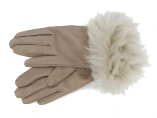 Dámské kožené rukavice NAPA 2-4471 ČH taupe, pesec