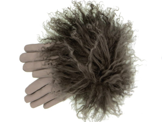 Dámské kožené rukavice NAPA 2-4331 taupe, tibet lamm