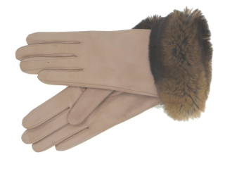 Dámské kožené rukavice NAPA 2-4336 taupe castorex