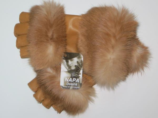 Dámské kožené rukavice NAPA 2-4336 BP camel