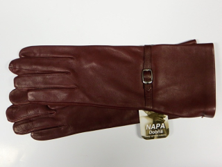 Dámské kožené rukavice NAPA 2-4438/4,5C UH bordo