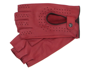 Dámské řidičské rukavice NAPA 2-3034 BP bordo/černá