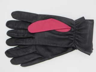 Dámské kožené rukavice NAPA 2-3327 černá brusinka