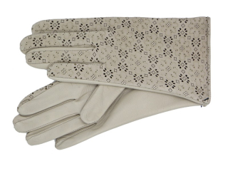 Dámské kožené rukavice NAPA 2-3013 taupe laser